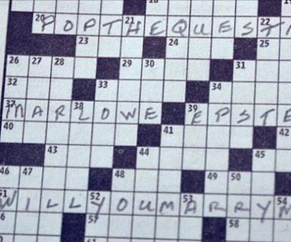 Πρόταση γάμου μέσω… σταυρόλεξου!