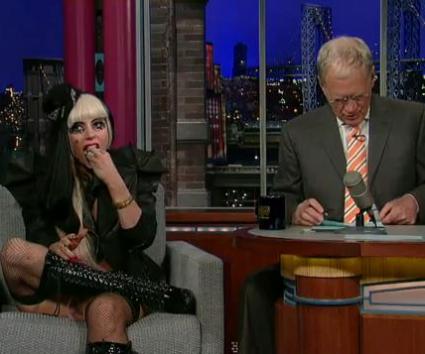 Τι έφαγε η Lady Gaga στην εκπομπή του David Letterman;