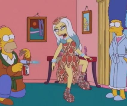 Η Lady Gaga και το τρένο της στους Simpsons.