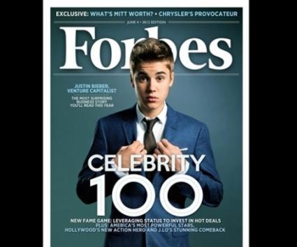 Ο Justin Bieber στο εξώφυλλο του Forbes.