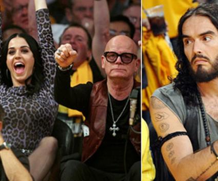 Απρόσμενη συνάντηση της Katy Perry με τον Russel Brand