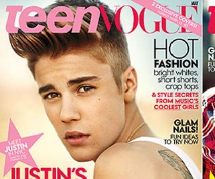Στο εξώφυλλο του Teen Vogue ο Justin Bieber