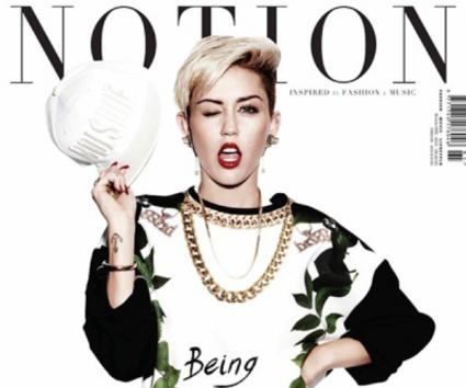 Η Miley Cyrus φωτογραφίζεται για το περιοδικό Notion