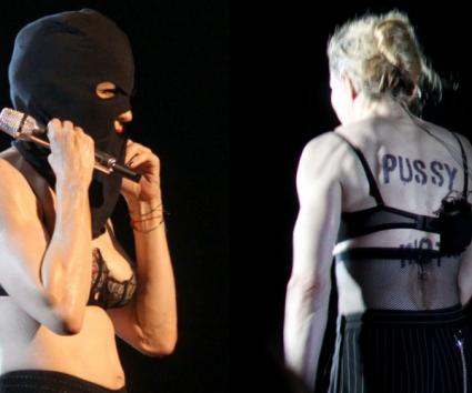 H Madonna υποδέχεται στη σκηνή τις Pussy Riot