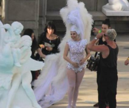 Στα γυρίσματα του νέου video clip της Lady Gaga