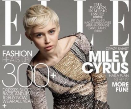 Στο εξώφυλλο του Elle η Miley Cyrus