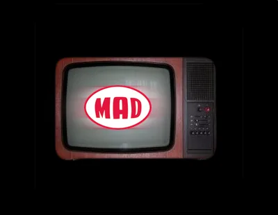 Το λογότυπο του Mad TV σε οθόνη παλιάς τηλεόρασης