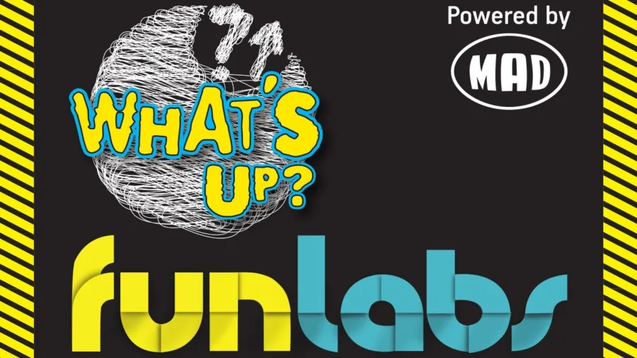 Λογότυπο What's Up Funlabs Powered by MAD