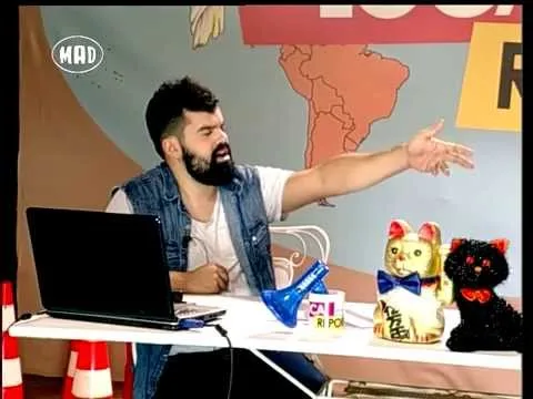 Ο Fran στο πλατό της εκπομπής Loca Report του Mad TV.