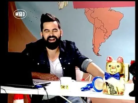 Ο Fran στο πλατό της εκπομπής Loca Report του Mad TV.
