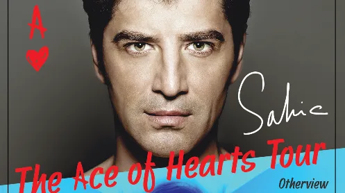 Ο Σάκης Ρουβάς στην αφίσα της περιοδείας The Ace of Hearts Tour.