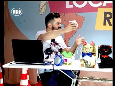 Ο Fran στο πλατό της εκπομπής Loca Report του Mad TV.