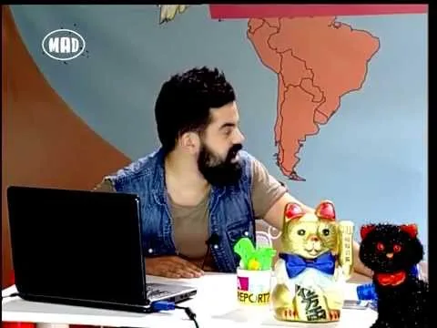 Ο Fran στο πλατό της εκπομπής Loca Report του Mad TV.
