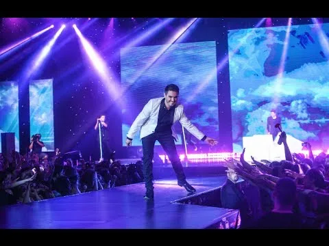 Ο Μιχάλης Χατζηγιάννης στη σκηνή των Mad VMA 2014.