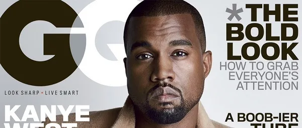Ο Kanye West στο εξώφυλλο του περιοδικού GQ.