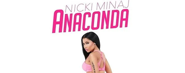 Η Nicki Minaj στο εξώφυλλο του single Anaconda.