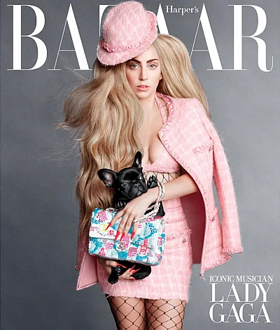Lady-Gaga-Harpers-Bazaar-September-2014-cover-issue-Asia-dog-400x470