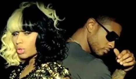 Ο Usher και η Nicki Minaj σε πλάνο από το video clip του τραγουδιού She Came To Give It To You.