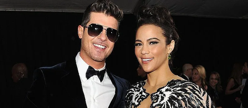 Ο Robin Thicke και η Paula Patton σε επίσημη εμφάνιση.