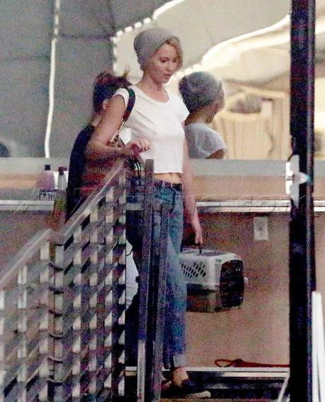 PREMIUM EXCLUSIVE Jennifer Lawrence skips the bra at Milk Studioss