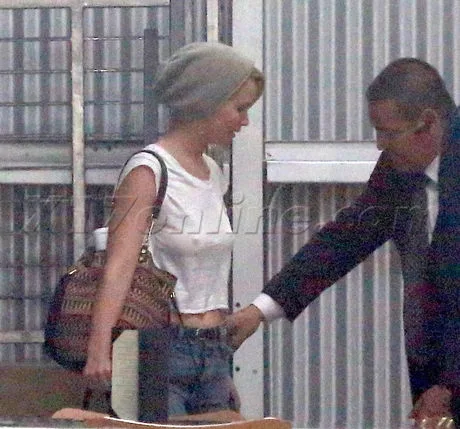 PREMIUM EXCLUSIVE Jennifer Lawrence skips the bra at Milk Studioss