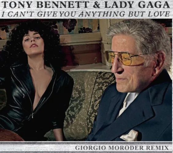 Η Lady Gaga και ο Tony Bennett στο εξώφυλλο του remix για το I Can’t Give You Anything But Love.