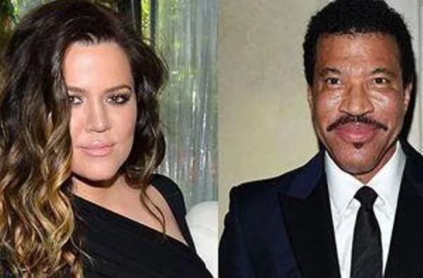 Η Khloe Kardashian και ο Lionel Richie σε κολλάζ φωτογραφιών.