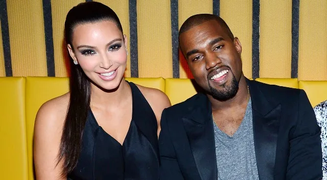 Η Kim Kardashian και ο Kanye West στα εγκαίνια του εστιατορίου RYU στη Νέα Υόρκη.