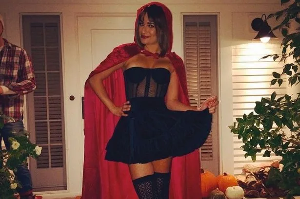 Lea-Michelle-in-Little-Red-Riding-Hood-Costume (1)