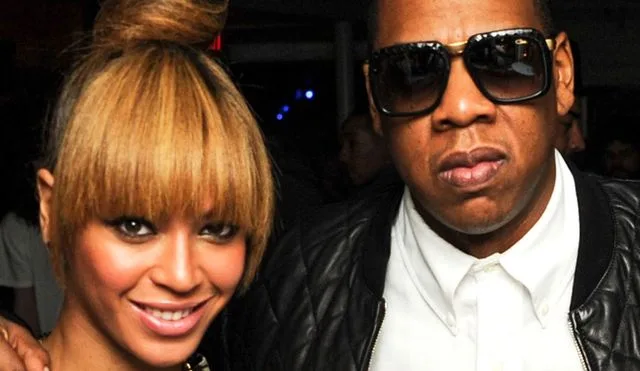 Η Beyonce και ο Jay Z σε κοινή τους εμφάνιση.