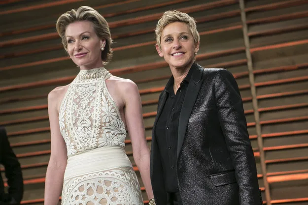 Η Portia de Rossi και η Ellen DeGeneres σε επίσημη εμφάνιση.
