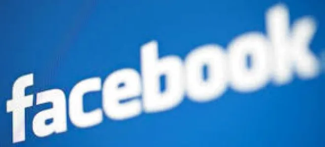 Το λογότυπο του Facebook σε μπλε φόντο.