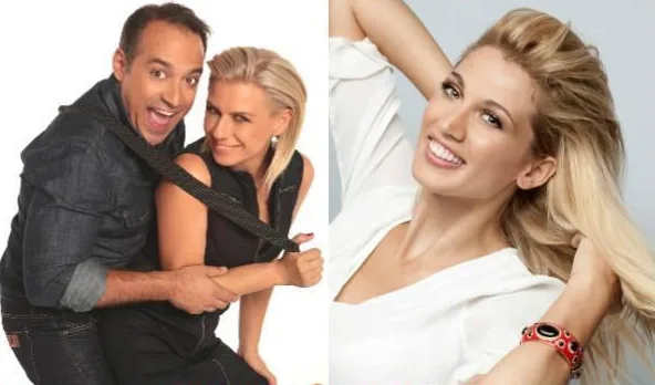 Ο Κρατερός Κατσούλης, η Κατερίνα Καραβάτου και η Κωνσταντίνα Σπυροπούλου σε κολάζ φωτογραφιών.