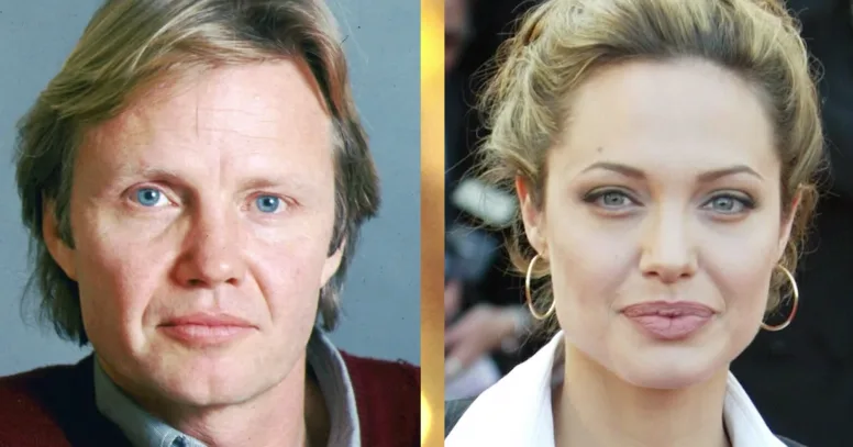 Κολάζ με τον Jon Voight και την Angelina Jolie