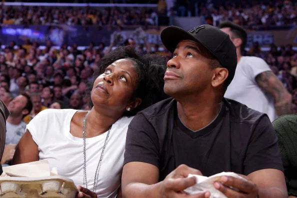 Celebrities At The Lakers Game