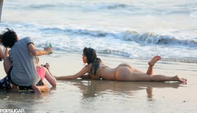 Kim-Kardashian-Casual-Thong-Bikini-Shoot