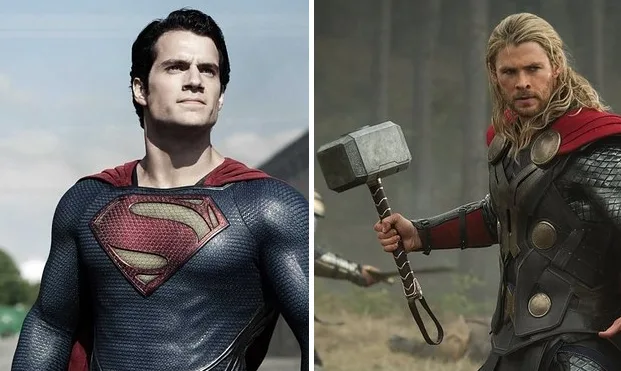 Ο Superman και ο Thor σε κολάζ φωτογραφιών