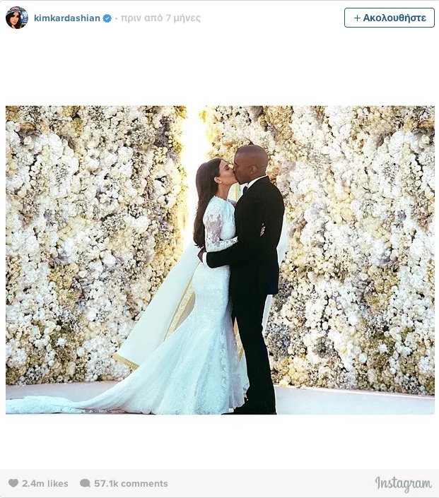 This Photo Of Kim Kardashian On Her Wedding Day Was The Most Liked Instagram Picture Of 2014