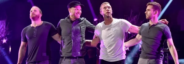Το συγκρότημα Coldplay σε σκηνή