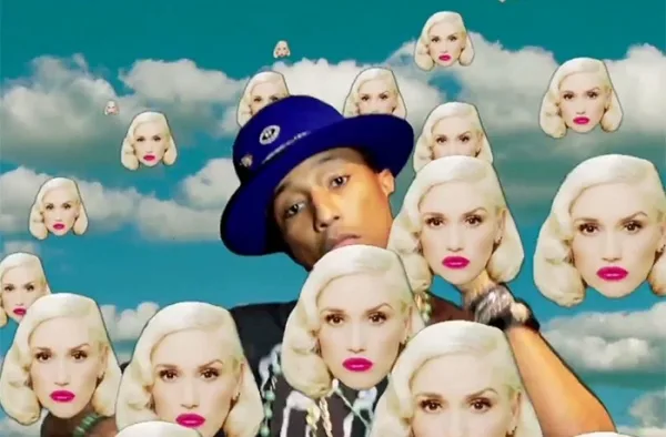 Η Gwen Stefani και ο Pharrell Williams σε σκηνή από το video clip Spark The Fire.