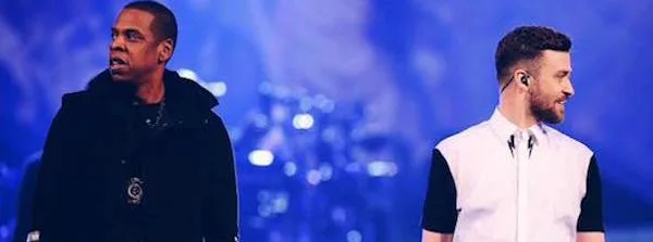 Ο Jay Z και ο Justin Timberlake στη σκηνή