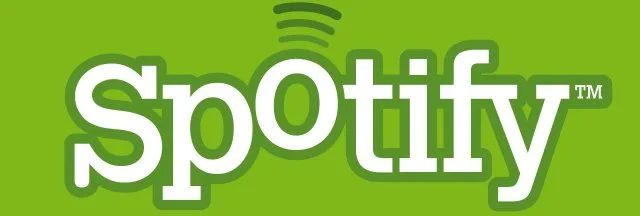 Το παλιό λογότυπο του Spotify σε πράσινο φόντο.
