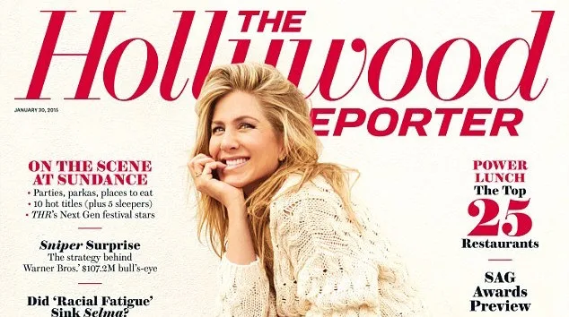 Η Jennifer Aniston στο εξώφυλλο του περιοδικού The Hollywood Reporter.