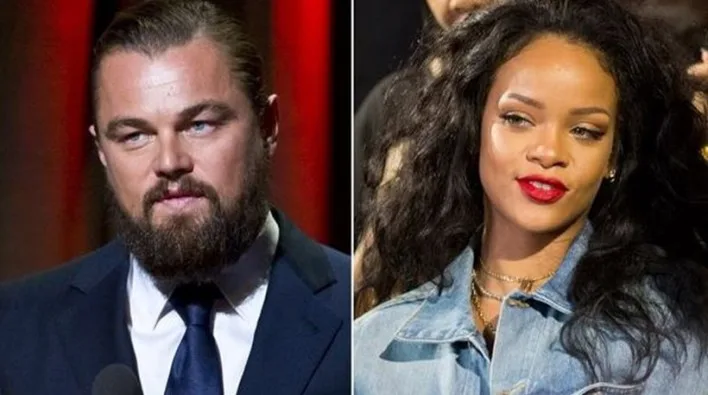 Ο Leonardo DiCaprio και η Rihanna σε σύνθεση φωτογραφιών.