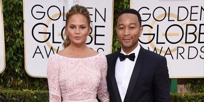 Ο John Legend και η Chrissy Teigen στα Golden Globe Awards