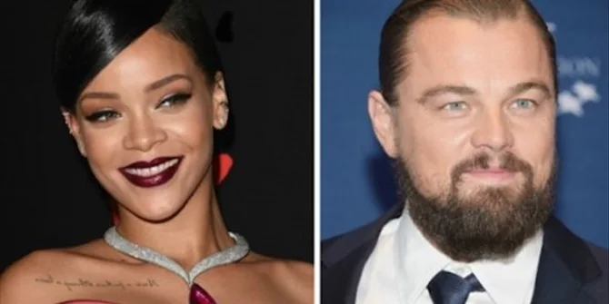 Η Rihanna και ο Leonardo DiCaprio σε κολλάζ φωτογραφιών