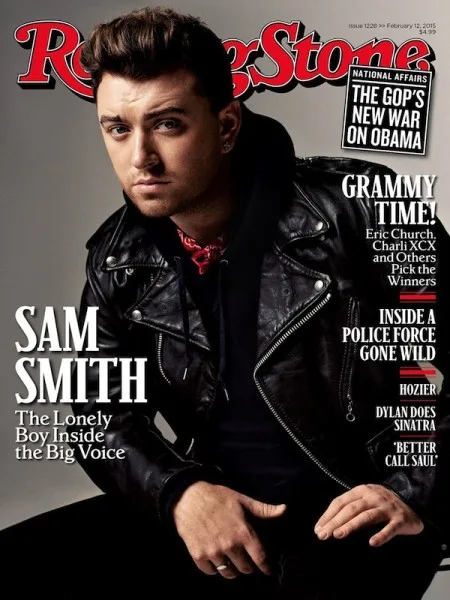 Ο Sam Smith στο εξώφυλλο του περιοδικού Rolling Stone.
