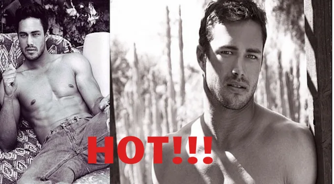 Ο Taylor Kinney σε ασπρόμαυρο κολάζ φωτογραφιών