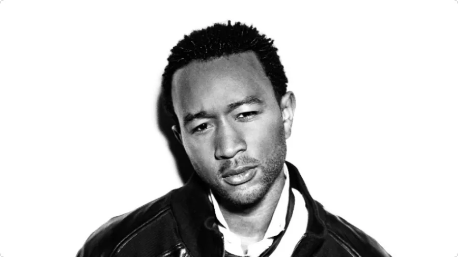 Ο John Legend σε ασπρόμαυρο πορτρέτο