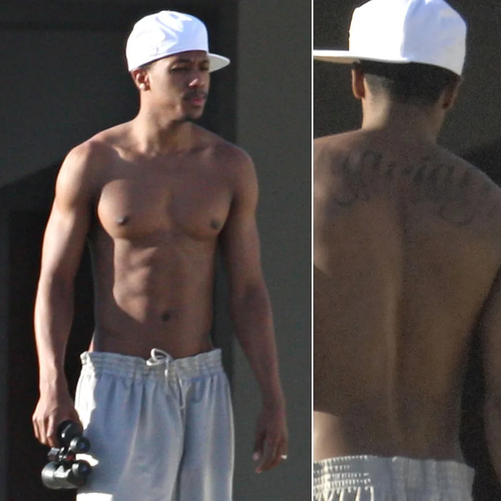 Nick-Cannon-braved-through-long-tattoo-session-when-he-got-Mariah